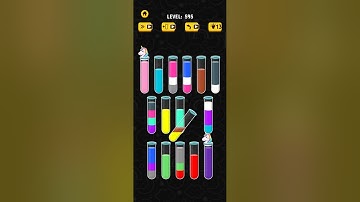 Color water sort 3D level 595