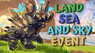 LAND, SEA AND SKY EVENT! How to collect points fast! - Creatures of Sonaria