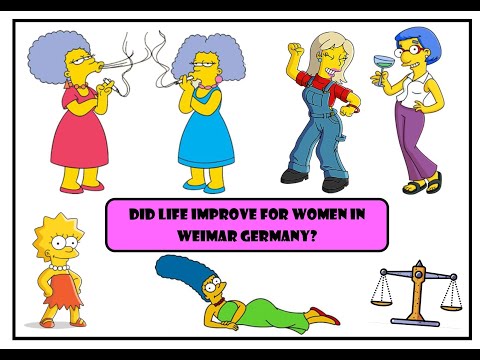 GCSE History - Did life improve for women in Weimar Germany?