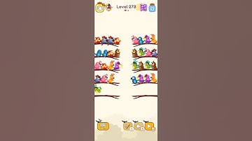 bird sort color game leval 273 #games #birdsortcolor #colorgame #gameplay #birdsortcolorpuzzle