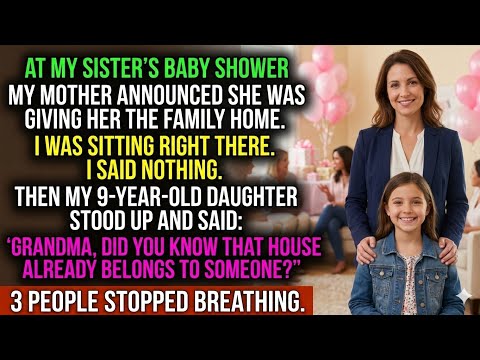 At My Sister's Baby Shower My Mother Announced She Was Giving Her Grandma'sHouse. Something happened