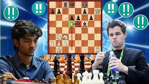 3400 elo Chess Game : 10 By Magnus Carlsen vs Gukesh D