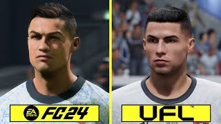 UFL vs EA FC 24 PS5 Early Graphics Comparison Comparison