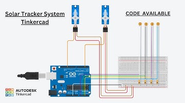 Dual axis solar tracker using arduino | Arduino Project | Tinkercad Tutorial