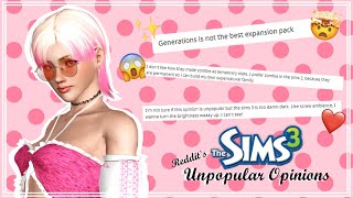 Reading Some More Reddit Unpopular The Sims 3 Opinions