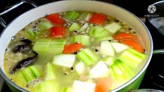 Hairy gourd soup/chinese recipe soup by leah vlog