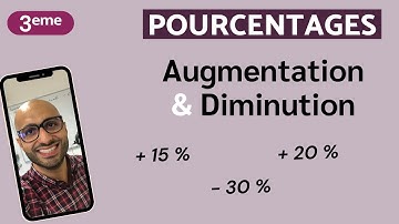 Pourcentage : Augmentation/diminution