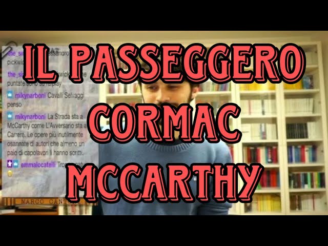 IL PASSEGGERO di CORMAC MCCARTHY 