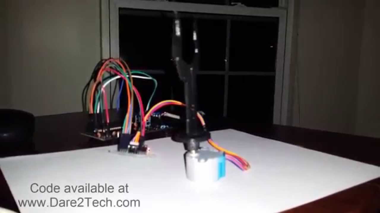 Stepper Motor Demo - PIC32 microcontroller controlled - YouTube