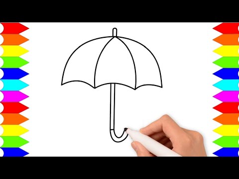 Video: Cara Menggambar Payung