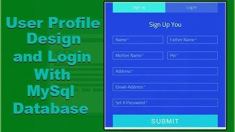 Login System Tutorial with PHP and MYSQL Part-8
