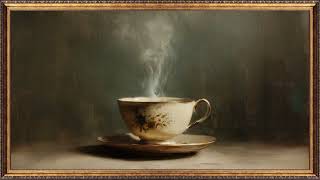 4K Frame TV Art – Steaming Vintage Teacup Still Life | Cozy Cottage Kitchen Decor by Cozyland Prints screenshot 4
