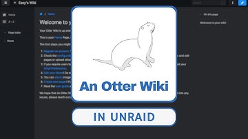 Dokumentationen einfach mit Otter Wiki erstellen! - Unraid Tutorial | Easy Tec