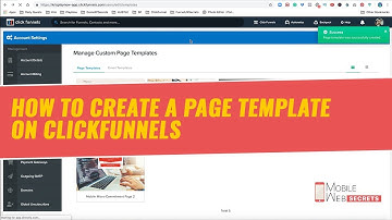 Tutorial: How To Create A Page Template On ClickFunnels