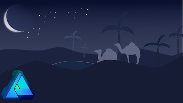 Desert Vector art Affinity Designer