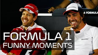 F1 Top 10 Funniest Moments Ever!