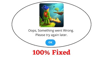 Fix Swordigo Oops Something Went Wrong Error. Please Try Again Later Problem Error Solved