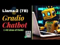 Chatbot using gradio  ollama  llama2  local llm  python