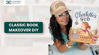 Classic Book Makeover DIY | Vintage Decoupage & Handmade Bookmark🕷️