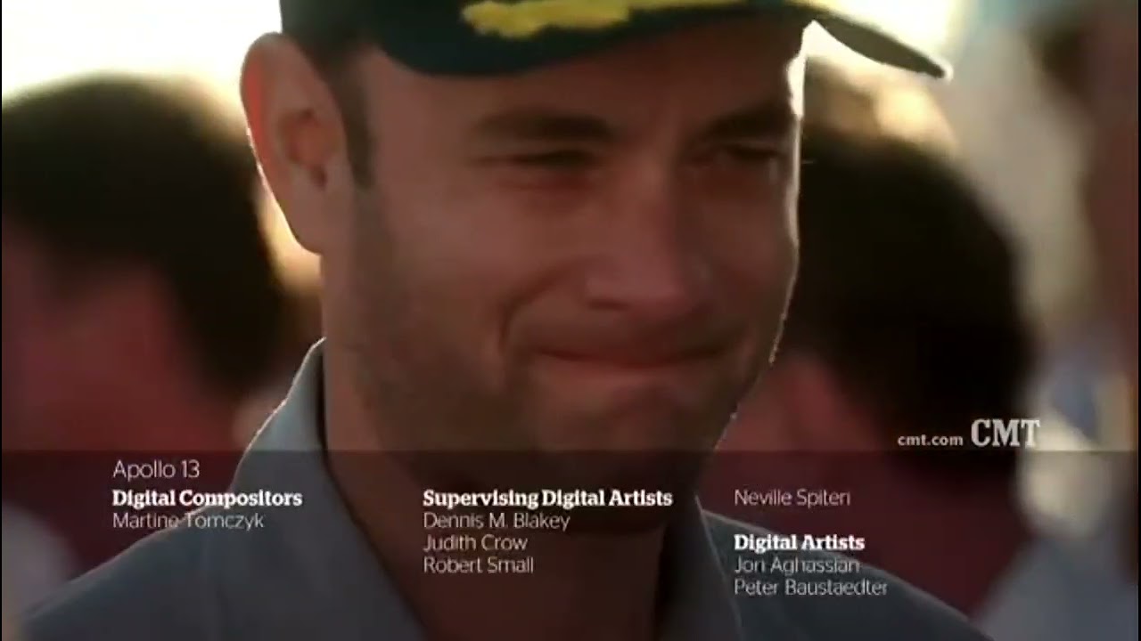 Apollo 13 (1995) end credits (CMT live channel)