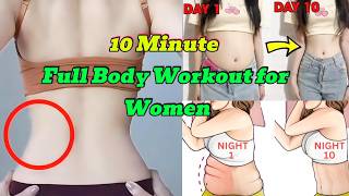 10 Min Full Body Workout For Beginners No Equipment No Jumping