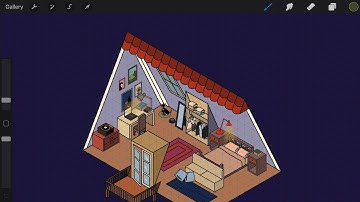 Timelapse - How I created my Triangle Room isometric animation loop