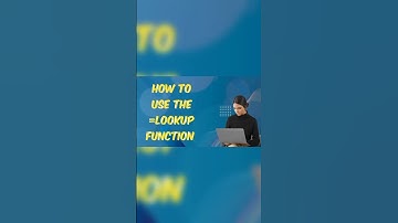 HOW TO USE THE LOOKUP FUNCTION IN EXCEL #yt #shorts #excel #formula #excelskills #job #education