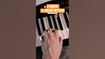D Minor 5-Finger Pattern LH #piano #scales #pianotheory #musicteacher