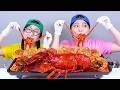 Seafood Boil Lobster Shrimp Octopus Mushrooms Spicy Food Mukbang DONA 