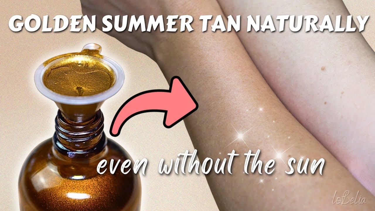 I made TANNING oil at home ✨ and it works!