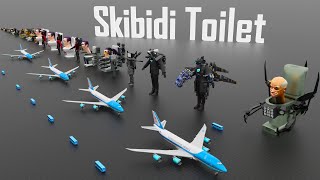 Skibidi Toilet Height Comparison [3D]