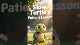 Slow Turtle Explains Patience 🐢✨ | A Moral Story for Kids | The Slow Turtle | Kids Storytime