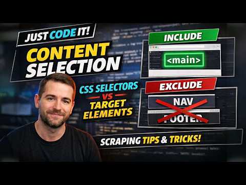 Crawl4AI for Beginners: CSS Selectors vs Target Elements PT 4