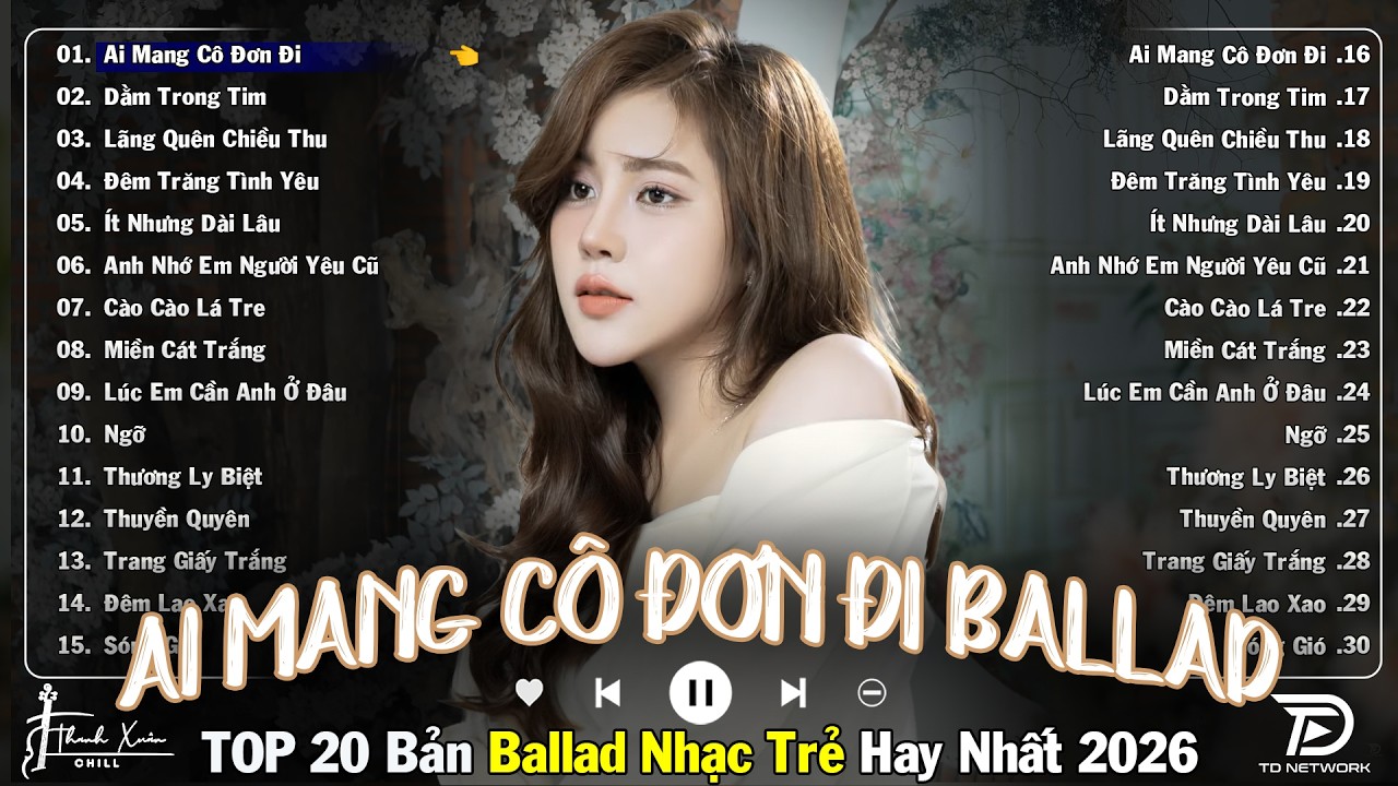 AI MANG CÔ ĐƠN ĐI🛑NHẠC TRẺ BALLAD TOP XU HƯỚNG 2026 ♫TOP 15 CA KHÚC NGÂN NGÂN TRIỆU VIEW