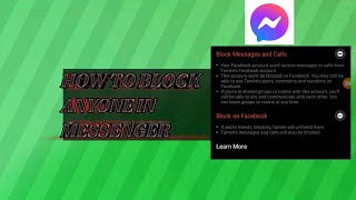 HOW TO BLOCK ANYONE IN MESSENGER. screenshot 4