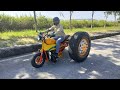 Try to build crazy trike uses truck wheels at home and the end
