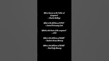 Computer Fundamentals|Gk questions| Gk quiz| #shorts