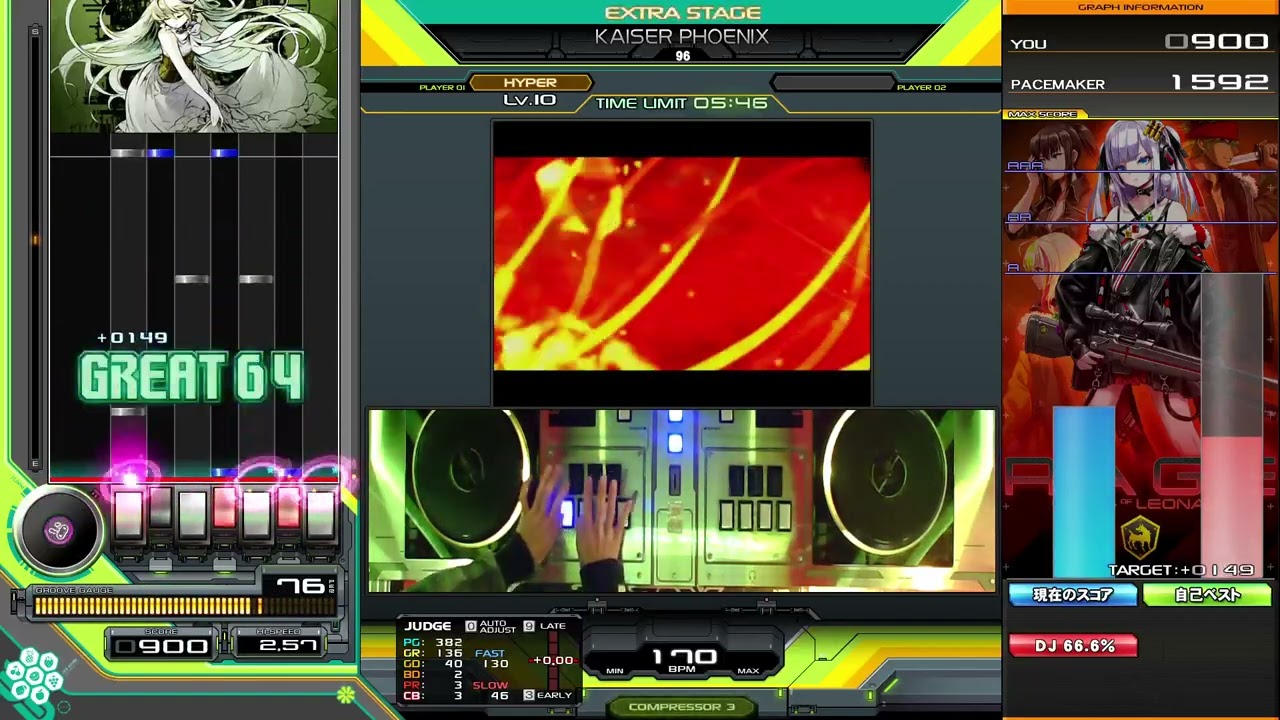 正規エクハ【beatmania IIDX】KAISER PHOENIX / 96