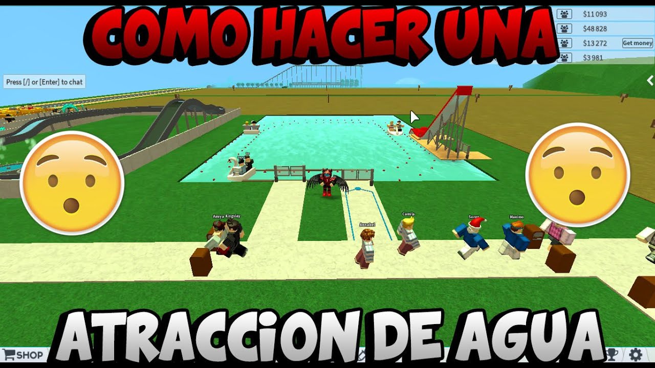 Roblox Theme Park Tycoon 2 Como Hacer Una Atraccion De Agua - theme park tycoon roblox entrance