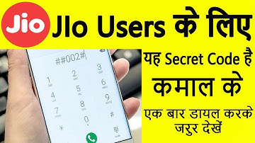 Most Useful Secret Code For Jio Users | Jio Sim Secret Code | Hidden Secret Codes | Jio Secret Code