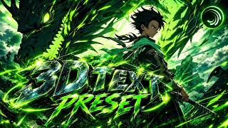 BEST 3D TEXTS ALIGHT MOTION PRESET XML FILE