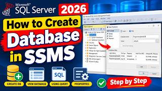 How to Create a Database in SSMS 2026 🔥 | SQL Server Tutorial for Beginners