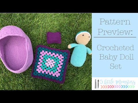 free crochet pattern doll basket