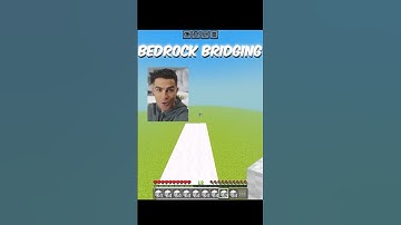 Java VS Bedrock bridging 💀 #minecraft #minecraftshorts