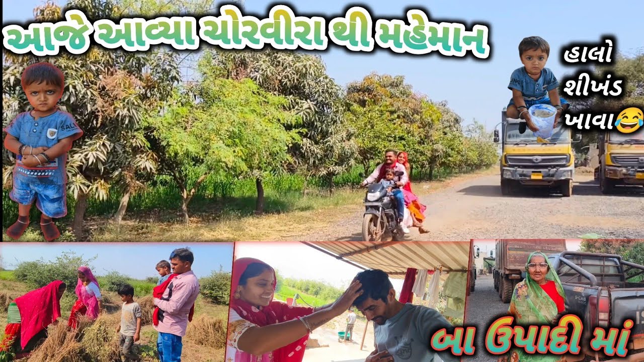 આજે આવ્યા મહેમાન  l gamdanu jiva 🥰 l બા ને ઘરની યાદ આવી