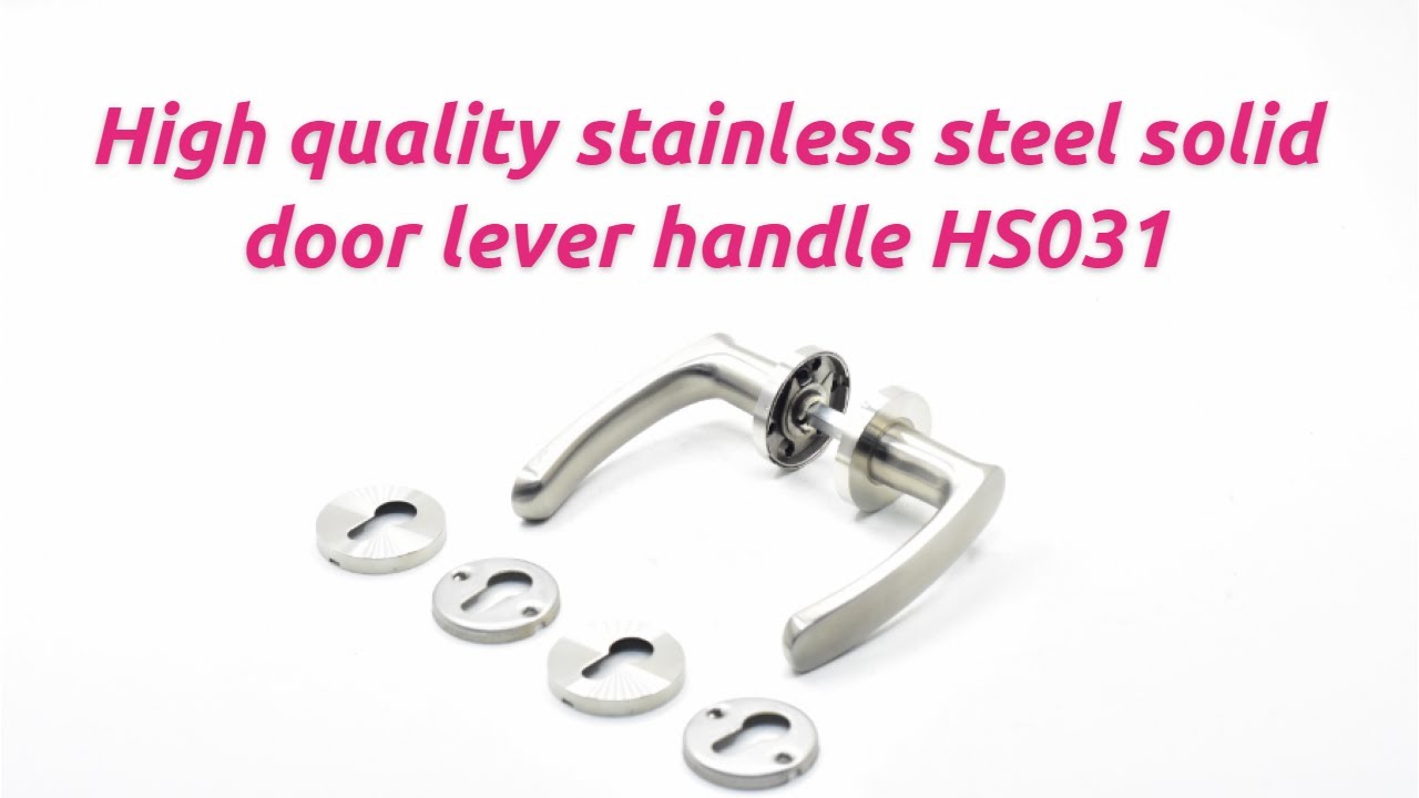 Glowing Hardware high quality stainless steel solid door lever handle HS031