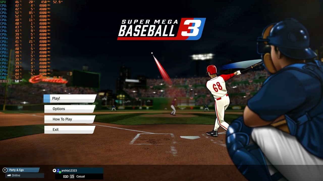 Super Mega Baseball 3 | 4k MAXED OUT GAME PASS | Commentary Benchmark | RTX 4090 | i9 10850k