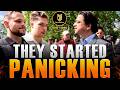 Christians Walk Away After Muslim Opens The Bible | Mansur | Speakers Corner