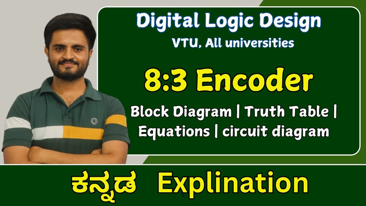 8:3 Encoder | digital electronics| VTU, All Universities