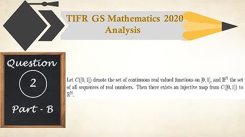 TIFR GS-2020 Mathematics Solutions |Question-2|PART-B|ANALYSIS|C[0,1] SPACE